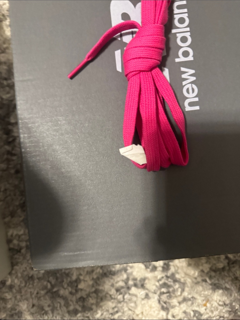 New Balance Women's Bright Pink and Cream Athletic Sneakers - Picture 7 of 9